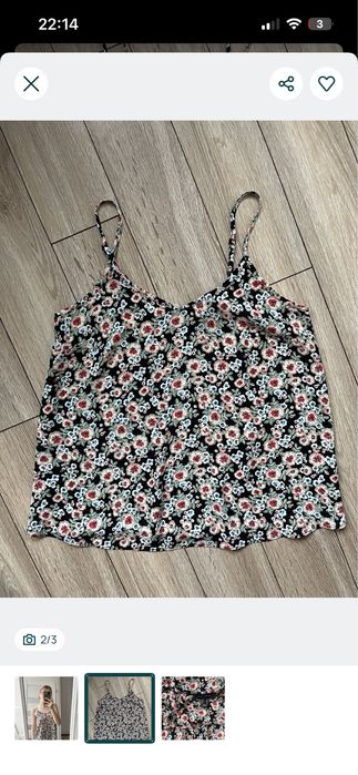 Dwa topy kwiaty+pantera