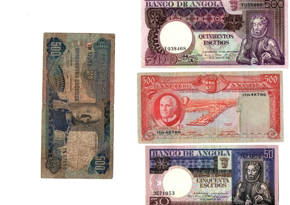 notas angola ex-colonia bem conservadas