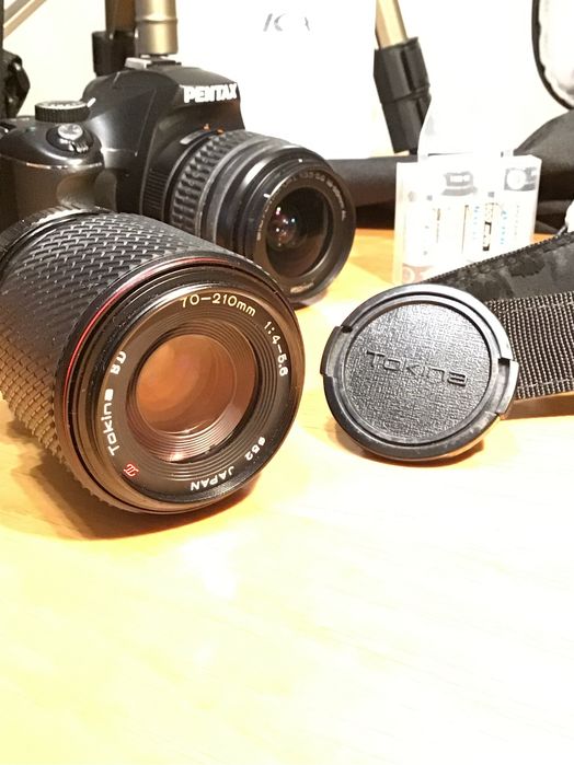 ‼️ PENTAX Kx, 3 objektywa, plecak, statyw. Jak Nikon, Sony, Canon