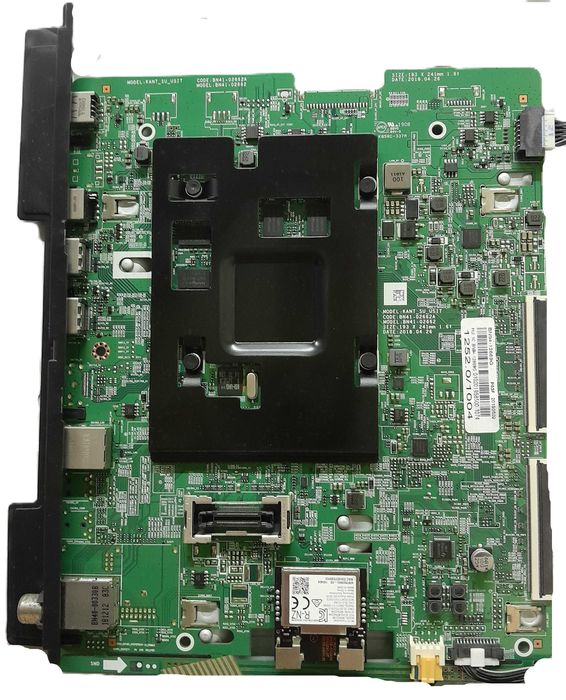 Televisão Samsung UE55NU7026K vendo as peças