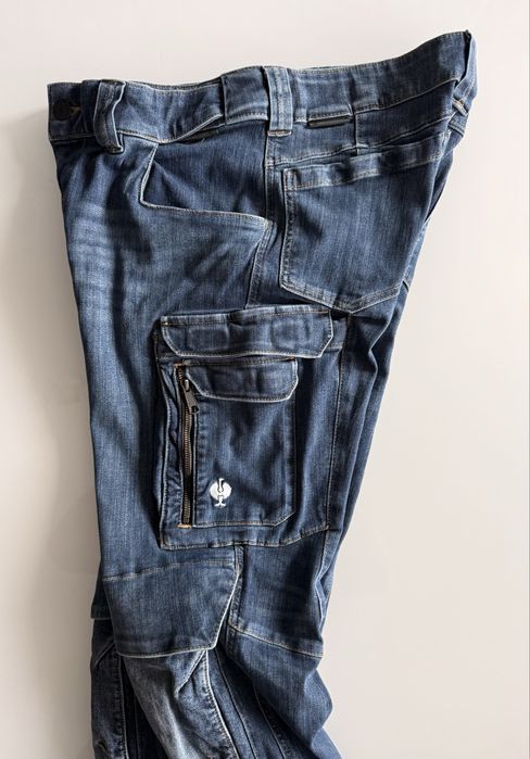 Jeansy cargo Engelbert Strauss e.s concrete, rozm 52