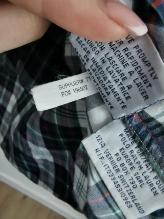 Ralph Lauren koszula męska bawełniana logowana S