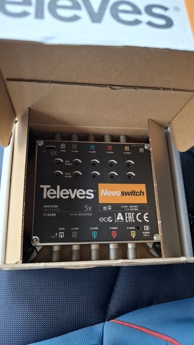 TELEVES wzmacniacz multiswitcha SAT DVB-T 5 WEJŚĆ