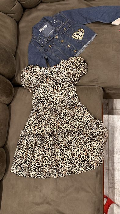 Набір джинсовка, сукня та заколка