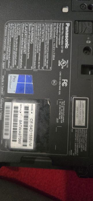 Panasonic Toughbook CF-54D1555VM,  Під відновлення або на запчастини