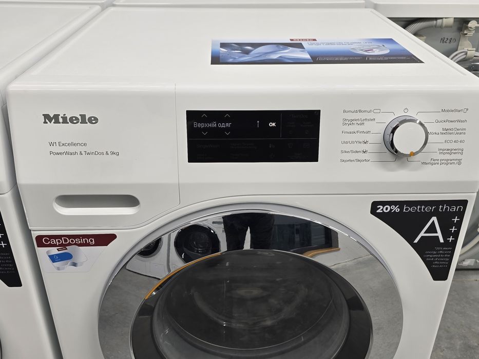 ‼️Комплект пральна машина Miele WEI 875 сушка Miele TCJ 670 мова ‼️9кг