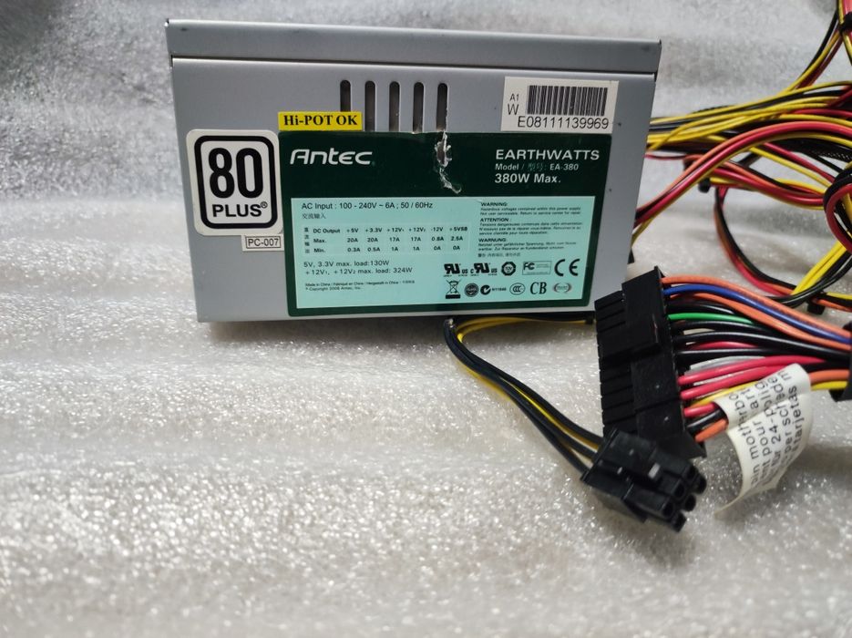 Sale! Блок живлення Antec 380W EA-380D 80PLUS BRONZE/EA-380 6PIN GPU
