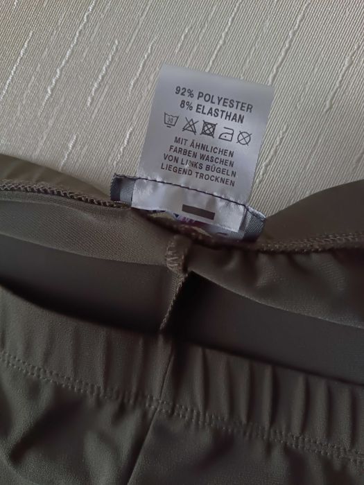 євро 52 / 56-58-60  хакі капрі бриджі штани трикотаж великі батал