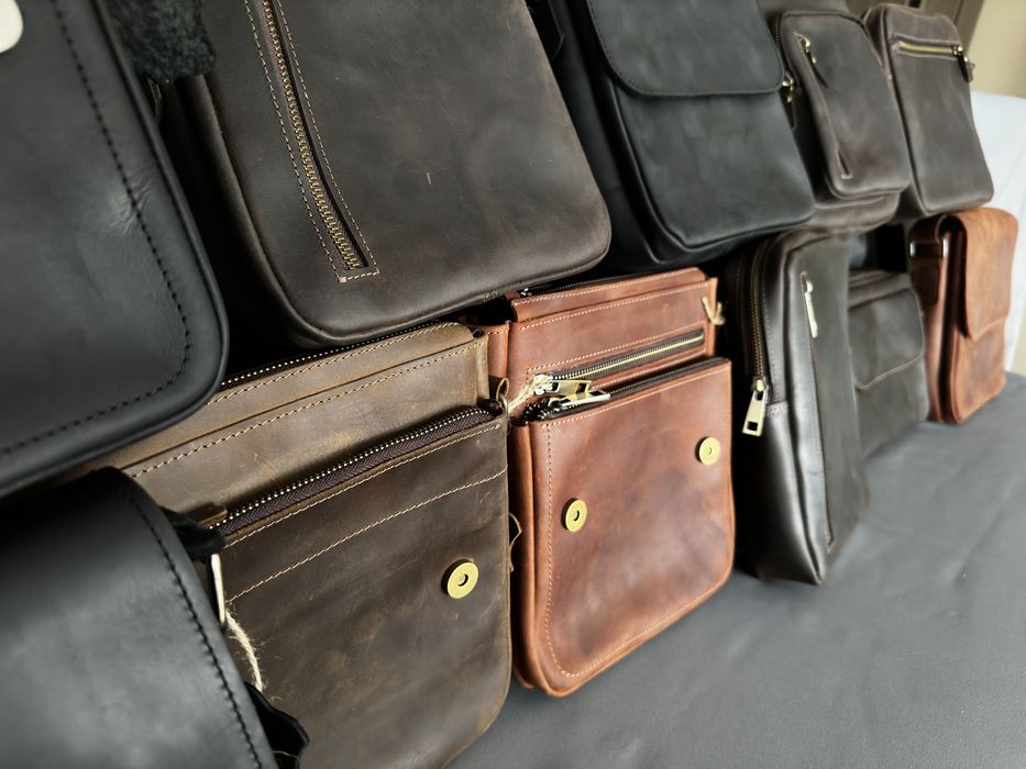 Сумка шкіряна кожаная подарунок хлопцю чоловіку подарок мужчине парню