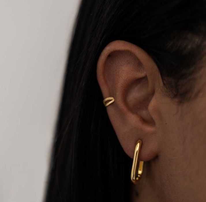 NOWE Kolczyki Owalne ANIA KRUK 2,4 CM