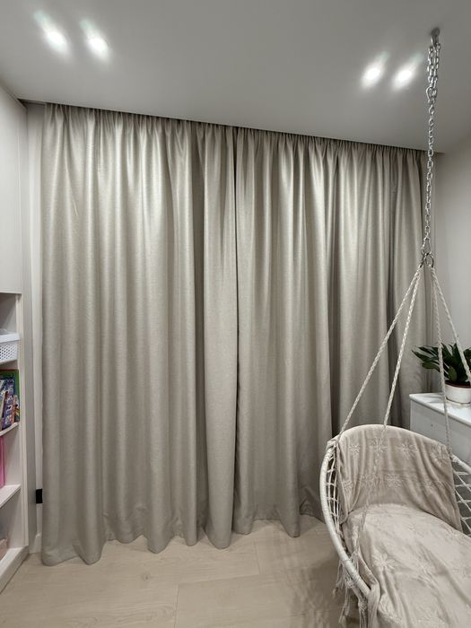 Штори. Висота 261 см. Ширина 3 і 2 м