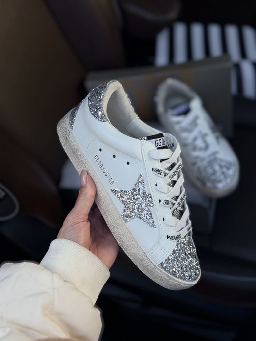 Кеди голден гус golden goose | срібні снікерси