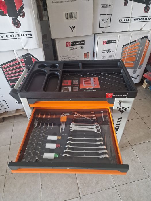 carrinho de ferramenta de 6 gavetas 4 completas novo