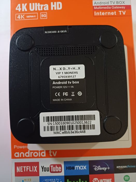 Box tv andróide 14  8G-128GB. Novo modelo.