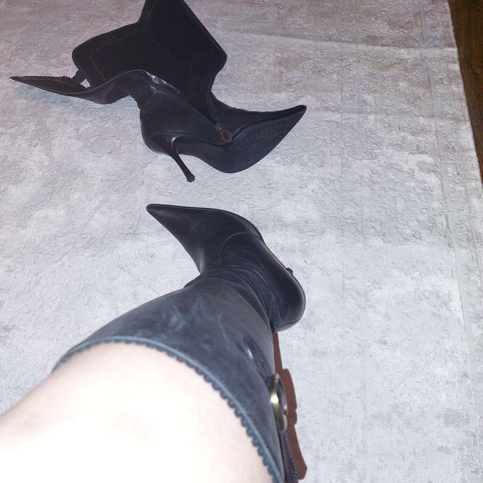 Сапожки шкіряні  Італія не дорого