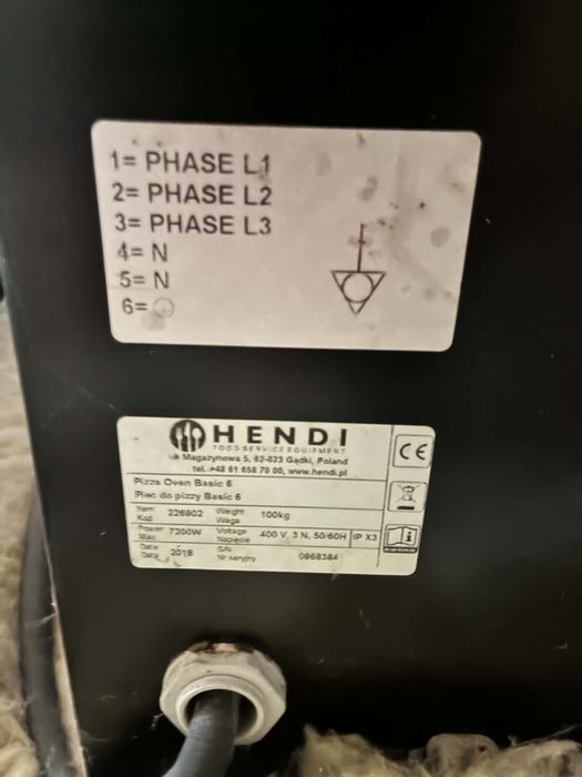 Piec do pizzy hendi basic 6
