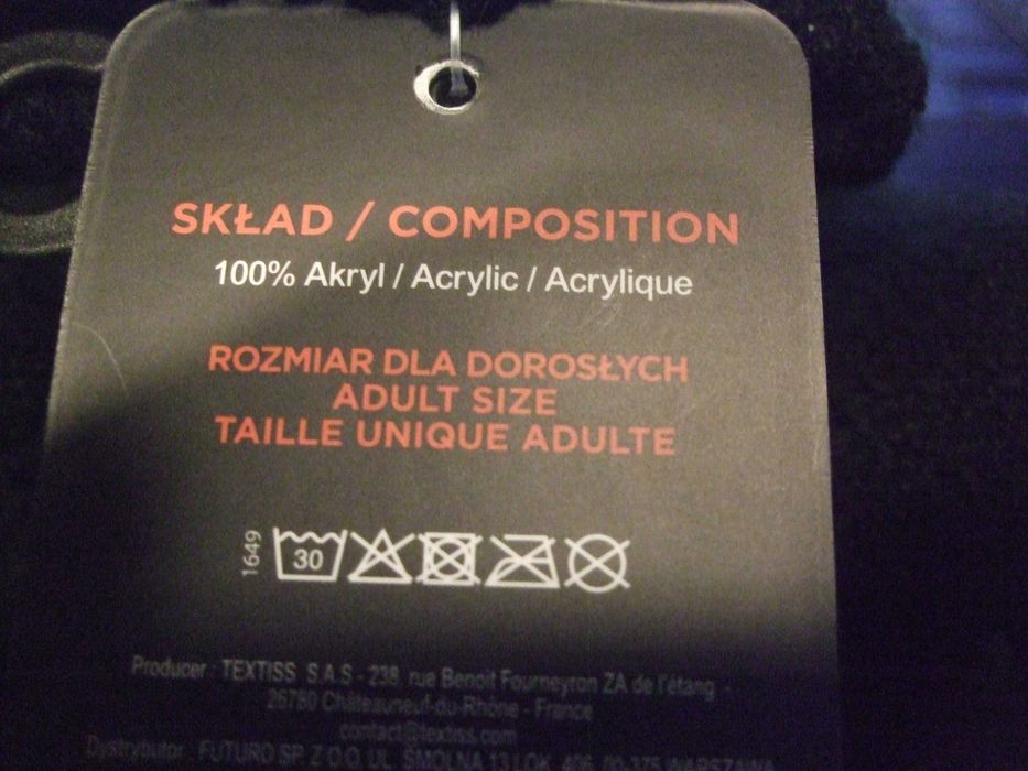 BLACK + DECKER FIRMOWY ZESTAW Zimowy. Czapka, Komin, Rękawiczki