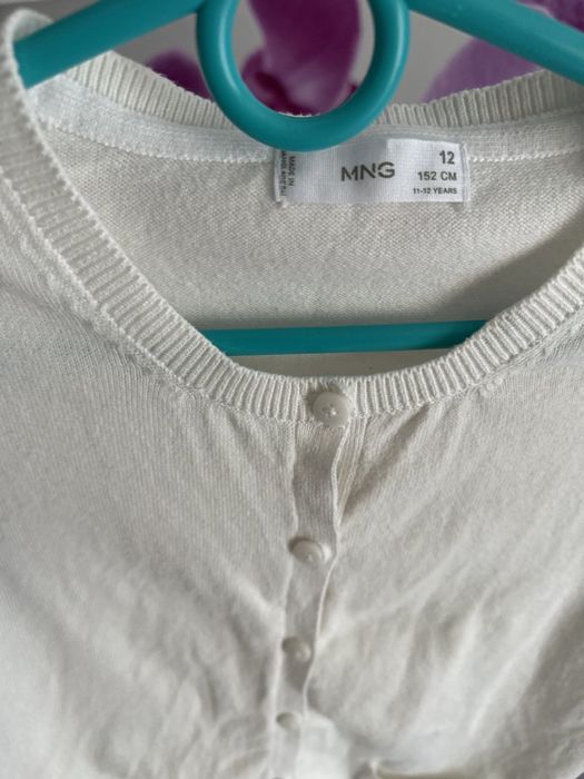 Mango білий кардиган 10-12 років