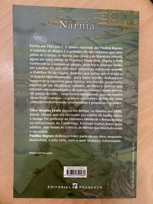Livro “O Sobrinho do Mágico”