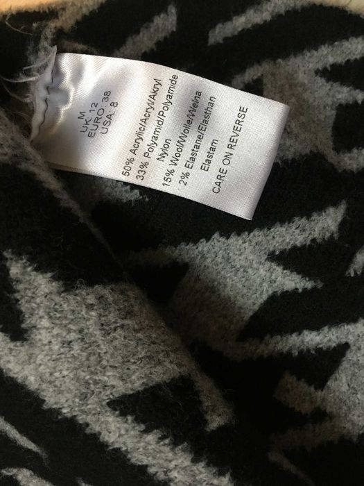 Włoski swetr ciepły miły 38 elegancki klasyka