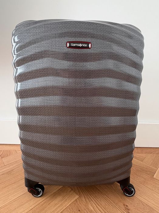 Samsonite Lite-Shock Spinner 55 (Eclipse Grey/Red) - Mala de cabine