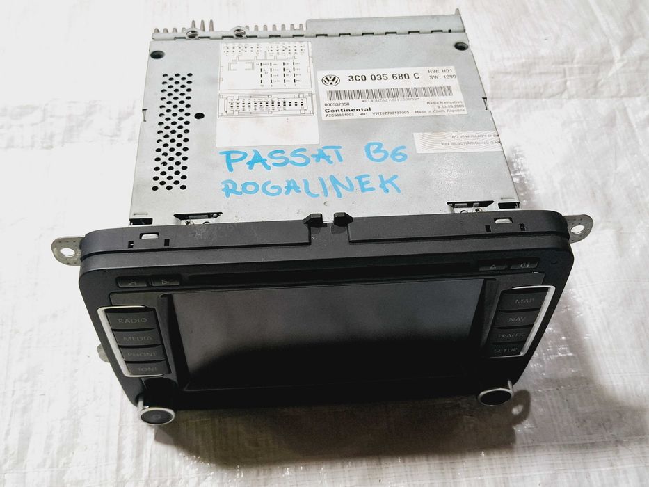 nawigacja navi nawi radio fabryczne vw passat b6 3c0 2005 - 10 rns 510 3c0035680c