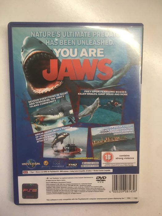 PS2 - Jaws Unleashed