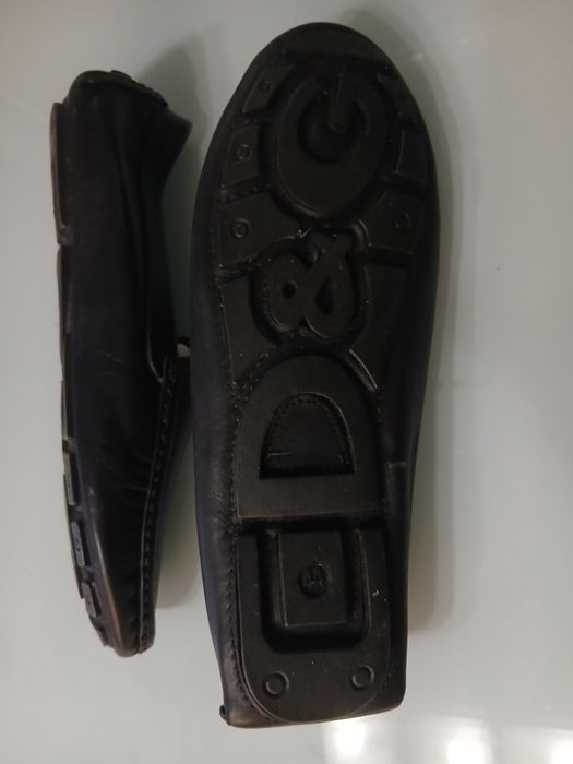 Buty mokasyny czarne D&G nowe skóra 100% rozmiarr.44. okazyjna cena 399