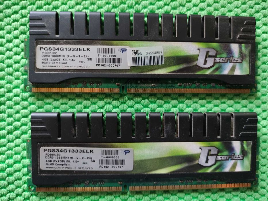RAM DDR3 Gseries 4GB 1333 MHz- 2 kości po 2GB