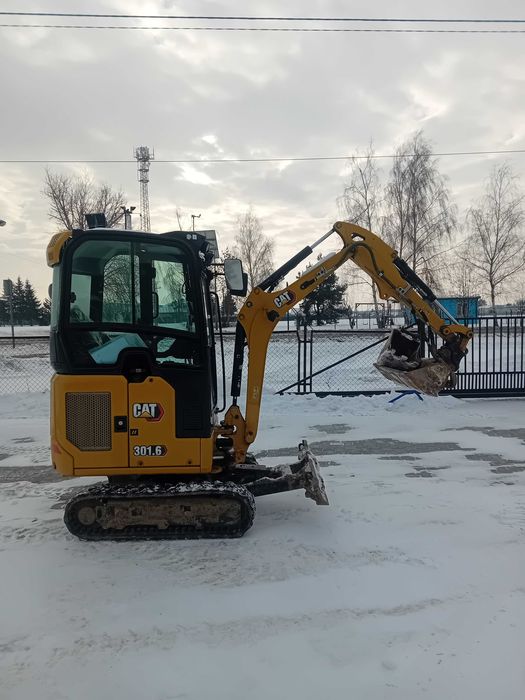 Minikoparka Cat 301.6 jak nowa 360godz. fabryczna gwarancja Klima full