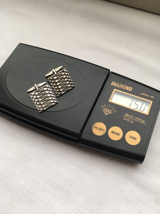 Spinki Warmet srebro „3” etui