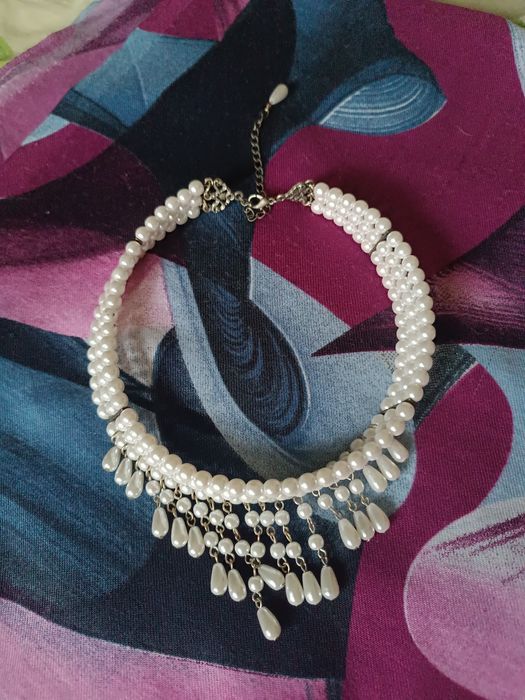 Чокер перли біжутерія