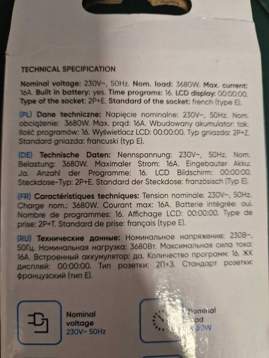 Programator czasowy Orno OR-PRE-409 – elektroniczny timer do gniazdka