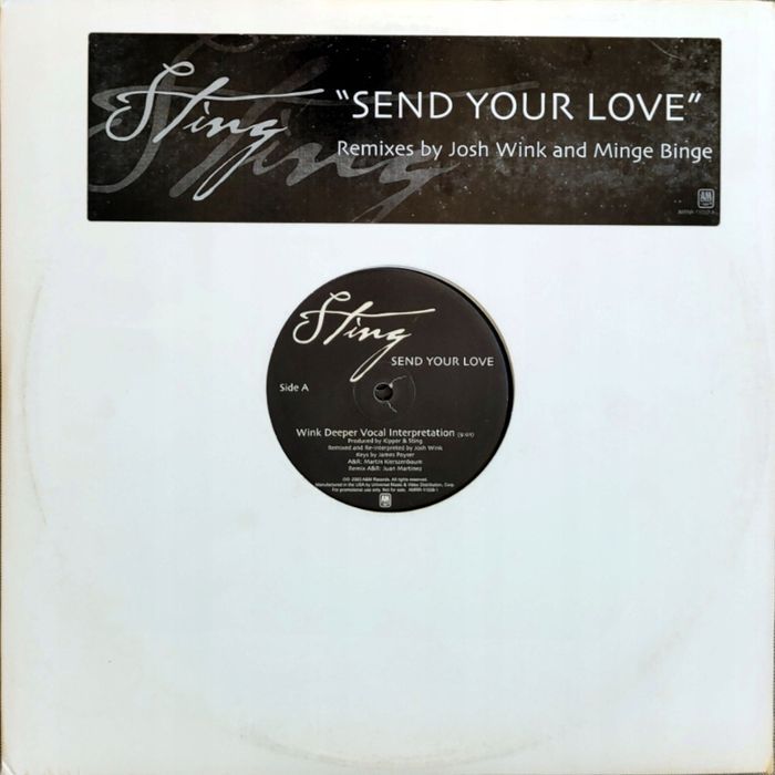 STING (THE POLICE) Send Your Love 2x12'' PROMO USA