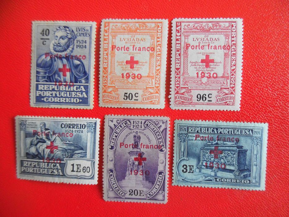 Selos Portugal 1930-Porte Franco Camões NOVO Série Completa