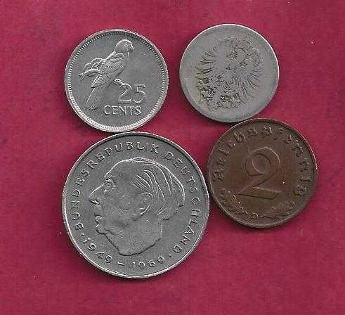 MOEDAS  4  SEICHELES   E    ALEMANHA