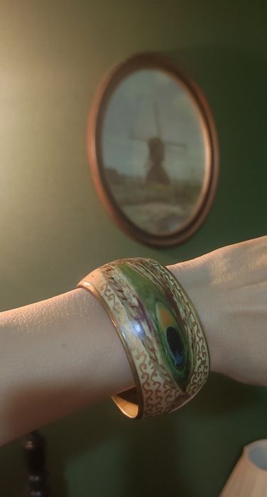 Вінтажний браслет "Павине око"