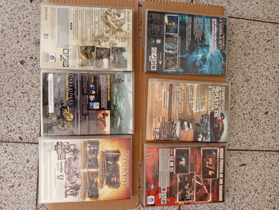 Lote 6 Jogos Computador