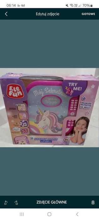 Zabawka Elefun pamiętnik