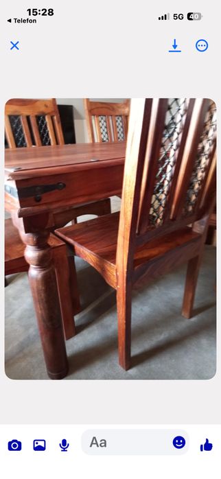 Meble indyjskie z litego drewna