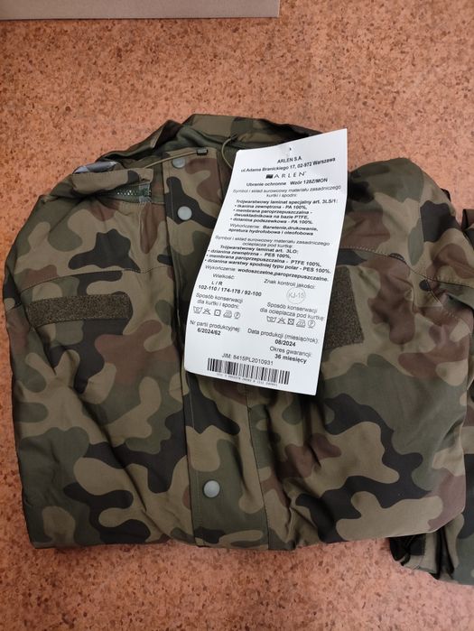 Ubranie ochronne Gore-Tex wzór 128 z/mon romiar L/R