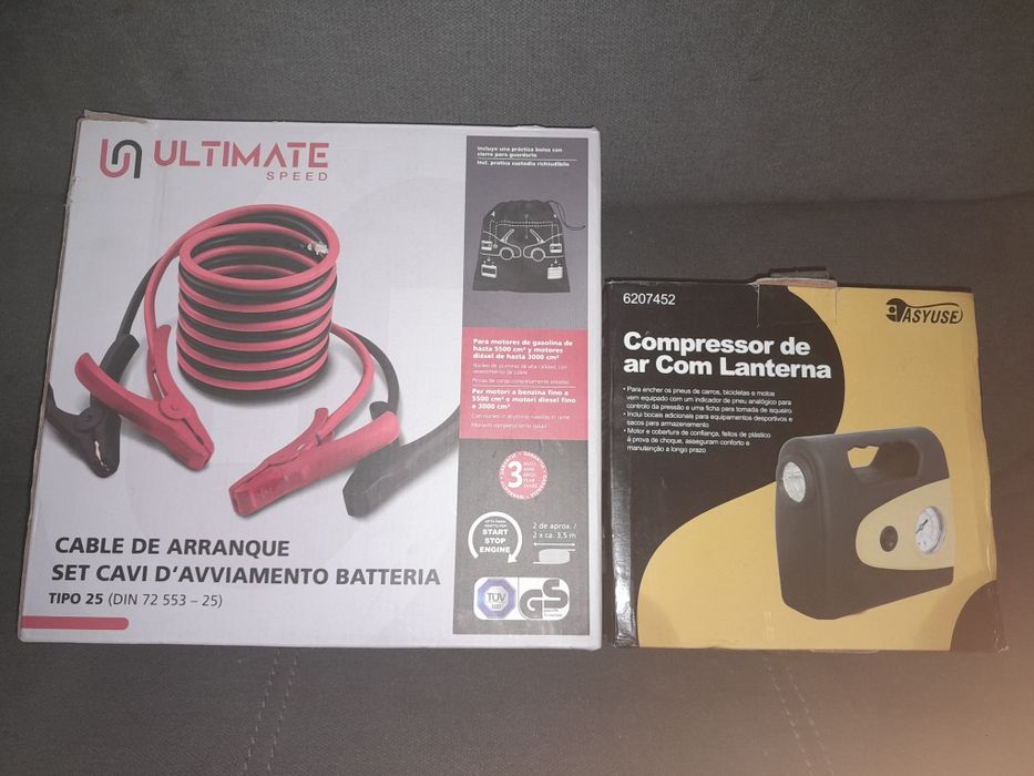 Compressor de ar/ cabos de arranque