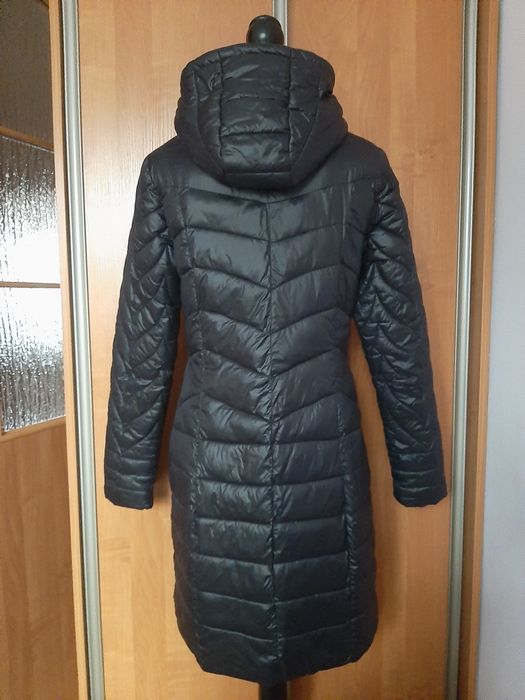 Kurtka damska zimowa dłuższa płaszcz pikowany