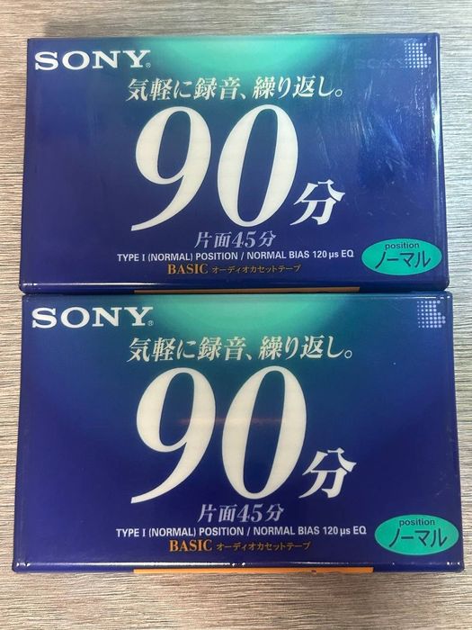 Нові аудіокасети Sony Basic 90, 2 шт один лот