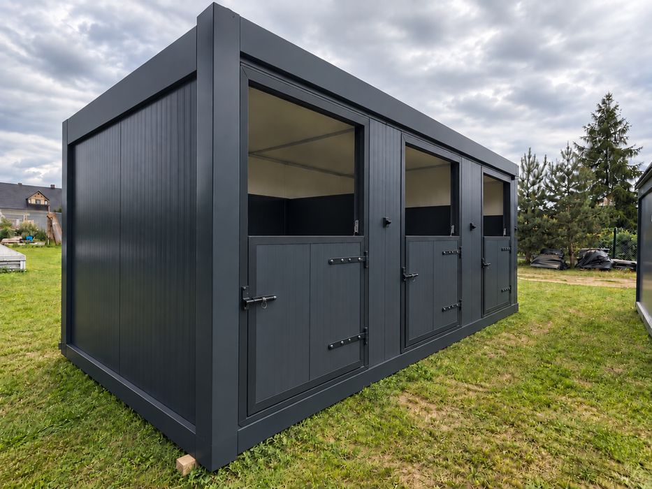 Boks dla koni 3x7 m | Stajnia modułowa | Kontener dla koni | PRODUCENT