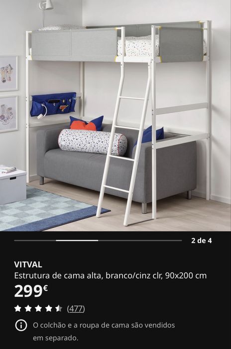 Cama Alta - Vitval Ikea