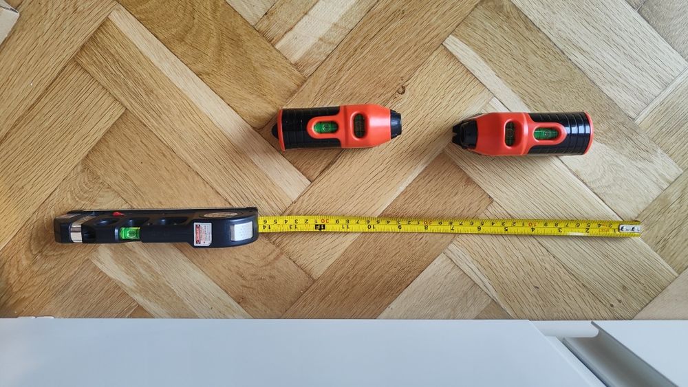 Laser budowlany poziomica miara laser krzyżowy
