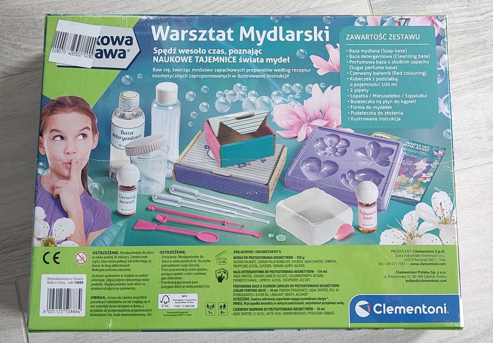 Warsztat mydlarski Naukowa Zabawa Clementoni