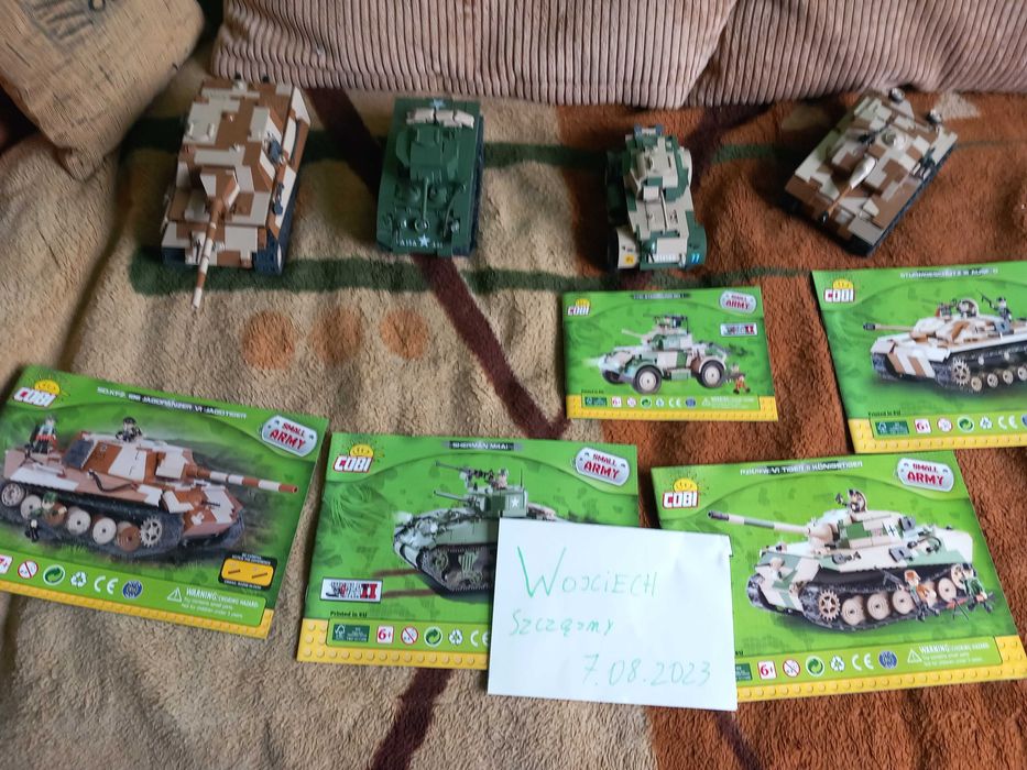 Cobi różne modele, czołgi, samoloty, samochody, Unikaty