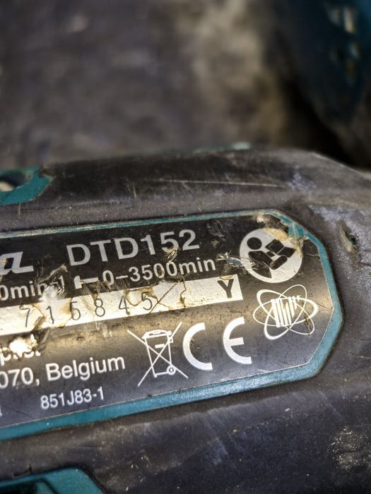 Makita DTD152 uszkodzona